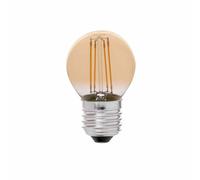 Faro Barcelona Bombilla led G45, E27, 4 W, 2200 K, 300 Lm, equivale aproximadamente a una halógena de 40 W, 4,5 x 4,5 x 6,6 centímetros, color ámbar (Referencia: 17493)