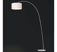 FARO BARCELONA Decorativa lámpara de arco PAPUA, blanco True