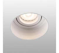 FARO BARCELONA Foco empotrable Hyde de 1 luz, redondo, orientable, blanco