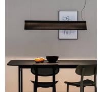 FARO BARCELONA Lámpara colgante LED de superficie Ludovico, 115 cm, negra