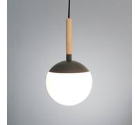 FARO BARCELONA Lámpara colgante Mine con elemento metálico gris