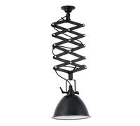 FARO BARCELONA Lámpara colgante Mou, altura ajustable, negro