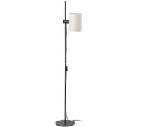 FARO BARCELONA Lámpara de pie ajustable en metal negro y beige 150cm