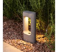 FARO BARCELONA Lámpara sobremuro LED Totem, gris, hormigón, altura 28,5 cm