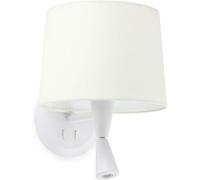 Faro Barcelona 64308-01 - CONGA Aplique con lector blanca/blanca