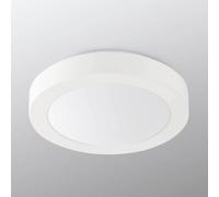 FARO BARCELONA Plafón para baño Logos, Ø 27 cm, blanco True