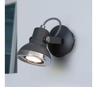 FARO BARCELONA Ring- foco de pared LED en gris oscuro