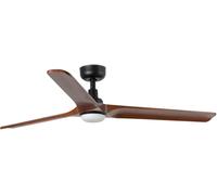 FARO BARCELONA 33809-1TW - HEYWOOD L LED Ventilador negro/madera oscura DC