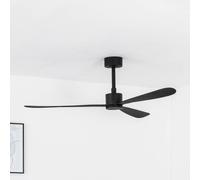 FARO BARCELONA Ventilador de techo Amelia, motor DC 3 palas negro