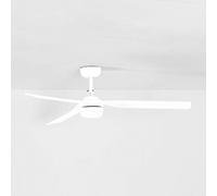 FARO BARCELONA Ventilador de techo LED Punt M, blanco, CC, silencioso, Ø 130 cm, CCT