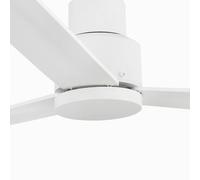 FARO BARCELONA Ventilador de techo Nassau, 3 alas, blanco