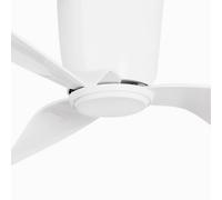 FARO BARCELONA Ventilador de techo Pemba L, motor de corriente continua, blanco