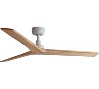 FARO BARCELONA 34280 - KLIM M Ventilador blanco/madera roble