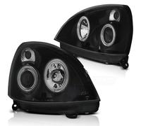 Faro CCFL Angel Eyes Combinado Tuning Tec Para Renault Clio 2 01-05 Negro