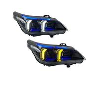 Faro Completo Principal Compatible Con Serie 5 Para E60 2003 2004 2005 2006 2007 2008 2009 2010 Modificación De Faros Delanteros Con Luz Diurna Bicolor Luz Intermitente.