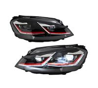 Faro Completo Principal Compatible Con VW Para Golf Para GTI Para MK7 2013 2014 2015 2016 2017 Incluye Un Juego Faros Delanteros De Proyector Con Animación.