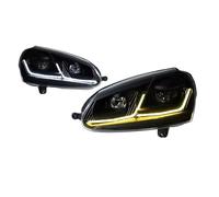 Faro Completo Principal Compatible Con VW Para Sagitar Para Golf 5 2006 2007 2008 2009 2010 2011 Faros DRL Intermitentes Luces Largas Lente Proyector Angel Eye