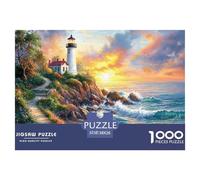 Faro costero 1000 Pieces Jigsaw Puzzles For Adults Family Challenge Toys Stress Relieving Entertainment Exercise The Memory of The Brain for Adults and Kids, Age 12 Years Up 38x26cm/1000pcs