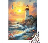 Faro costero Rompecabezas Imposible,desafío para Adultos Entretenimiento Creativo 1000 Piezas Obra De Arte De Juego De para Adultos, Regalos A Partir De 14 Años 1000pcs (75x50cm)