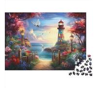 Faro costero s Puzzle 1000 Piezas Torre de vigilancia Adultos Y Niños Entretenimiento Creativo Puzzle Juegos Educativos 1000pcs (75x50cm)