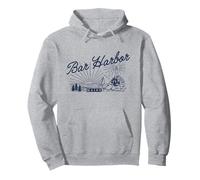 Faro de Bar Harbor Maine Sudadera con Capucha