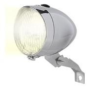 Faro de bicicleta retro, lámpara delantera para bicicleta de 3 LED, luz de ciclismo impermeable con modo de haz luminoso, linterna de seguridad robusta de ABS, faro para scooter con estilo vintage