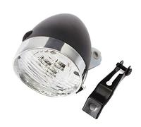 Faro de Bicicleta Vintage Negra, luz Frontal Retro de 3 LED con Soporte, Ciclismo Ciclista Nocturna, lámpara de Seguridad para Conducir