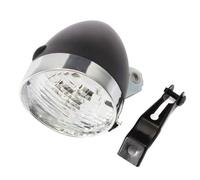 Faro de bicicleta vintage negro con soporte 3 LED Luz delantera de bicicleta retro Ciclismo Bicicleta Cabeza antiniebla Lámpara de seguridad nocturna luces delanteras de bicicleta luz de adverte