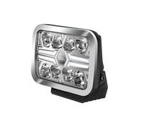Hella VALUEFIT LED Faro de carretera - Blade Chrome RE 9" - 12V / 24V - rectangular - Número de referencia: 25 - transparente - Color de la luz: blanco/ámbar - Cable: 500mm - frontal - 1FJ 357 199-081