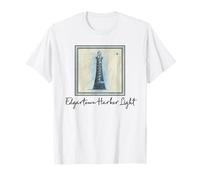Faro de luz del Puerto de Edgartown Marthas Viñedo histórico Camiseta