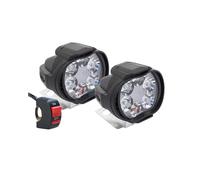 Faro de Moto 2 Faros Delanteros 6SMD Para Motocicleta, Focos Para Scooter, Luces Conducción Con Interruptor Luces Señal Luces Trabajo Accesorios Para Motocicleta Faro Motocicleta(2pcs with switch)