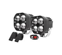 Faro de Moto Focos LED De 3 Pulgadas De Doble Color, Luces Antiniebla De 200 W, Accesorio Para Motocicletas, Camiones, SUV, ATV, 50000 Lm, 12V Y 24V. Faro Motocicleta(2 PCS Light Set)