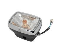 Faro De Moto para ATC110 ATC185 para ATC185S ATC200S TRX125 33100-VM4-003 Faro Delantero Cuadrado para Motocicleta ATV Conjunto Lámpara Luz Delantera Focos para Moto(Upgraded LED Light)