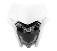 Faro De Moto para CRF 150 230 250 300 450 Faro Delantero Universal para Motocicleta Accesorios Universales Motocross Dirt Bike(Blanco)