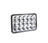 Faro de Motocicleta Faro Delantero LED Rectangular 6000K Luz Alta Y Baja 4 X 6 Pulgadas Señal Giro Delantera para Motocicletas Todoterreno Camiones ATV Y Scooters Faro de Moto(1pc Head Lamp)