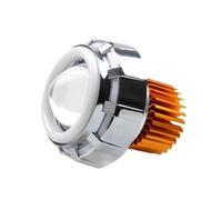 Faro De Motocicleta Faro Delantero Motocicleta Doble LED Diseño Ángel Diablo Lente Proyector Alta Foco Estroboscópico Lámpara Halo Decorativa