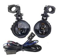 Faro De Motocicleta Faros Antiniebla Para Motocicleta 100 W LED Conducción Auxiliar Delantero Intermitente Colores Lámpara Antiniebla Para Motocicleta