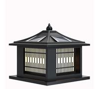 Faro De Pilar Cuadrado Solar Para Pared Lámpara De Pilar Exterior De Energía Vintage Para Poste De Puerta Faro De Columna Tradicional Impermeable Luminaria De Iluminación Antigua Para Paisajes KNBVFHG