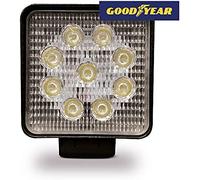 Faro de trabajo 9 led 2150 lm 10-80v 27w cuadrado 60º goodyear
