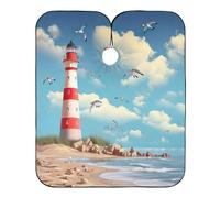 Faro Del Cielo Soleado Unisex Capas Cortar Pelo Profesional Capa De Barbero Ajustable Capas De Corte Peluquería Para Peinado Salón Cortes Y Colores 168X140Cm