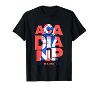 Faro del Parque Nacional de Acadia Viaje Principal Geométrico Camiseta