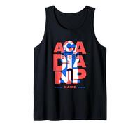 Faro del Parque Nacional de Acadia Viaje Principal Geométrico Camiseta sin Mangas