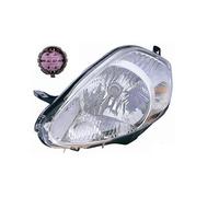 Faro delantera derecha para gran punto 2008- parábola cromata conector rosa