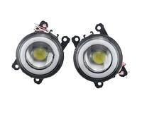 Faro Delantero 2 Uds LED Angel Eye Luz Antiniebla Diurna Para Fiat Para Punto Para EVO 2010 2011 2012 Para Punto 2012-2016 Lente Faros Delanteros Parachoques 12V Faros Delanteros(9 beads - Angel Eye)