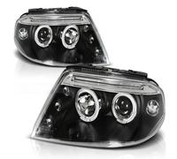 Faro Delantero Angel Eyes LED Para VW Passat 3BG 00-05 Negro Tuning Tec