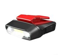 Faro delantero, Camping Night Fishing Hat Brim Light Clip Gorra de inducción recargable para actividades al aire libre (rojo)