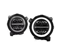Faro Delantero Coche Compatible Con Jeep Para Wrangler JL 2018 2019 2020 2021 2022 2023 2024 Faro Delantero De Repuesto Señal Dinámica Accesorios Automóviles