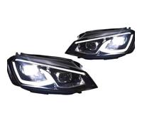 Faro Delantero Coche Compatible Con VW Para Golf 7 2013 2014 2015 2016 2017 Faros Delanteros De Repuesto DRL Lámpara Cabeza Lente Proyector Luz Para Baja Alta Accesorios