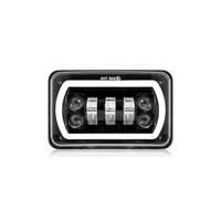 Faro Delantero Coche Faro LED Cuadrado 4 X 6 Pulgadas Luz Conducción DRL LED para Pontiac para Firebird 1977-1981 para Grand para Prix 1976-1987 Camiones Todoterreno Luz 12 V Faros Delanteros(1pc LED