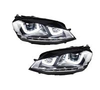 Faro Delantero Coche Faros Delanteros Coche para Golf 7 para VII para MK7 2014 2015 2016 2017 con Intermitentes Secuenciales Proyectores Conjunto Faros Aelanteros(Silver)